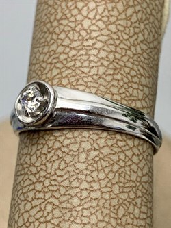 *Кольцо р.16 Белый Фианит арт. 01-0699/00КЦ-00-607 вес 1,66 г - фото 283347