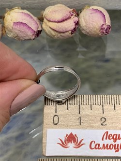 *Кольцо р.16 Белый Фианит арт. 01-0699/00КЦ-00-607 вес 1,66 г - фото 283351