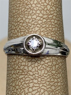 *Кольцо р.17 Белый Фианит арт. 01-0699/00КЦ-00-905 вес 2,14 г - фото 283371