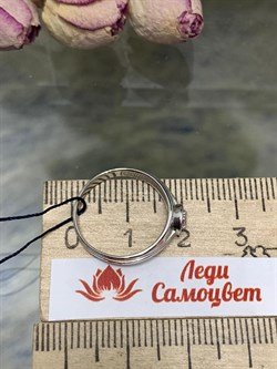 *Кольцо р.17 Белый Фианит арт. 01-0699/00КЦ-00-905 вес 2,14 г - фото 283375