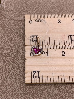 *Подвеска Рубин цв Красное арт 3-922-03-737 вес 0,48 г - фото 283395