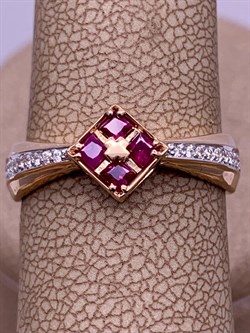 *Кольцо р.18 Рубин цв Красное арт. 1-107-486-03-479 вес 3,3 г - фото 283414 *Кольцо р.18 Рубин цв Красное арт. 1-107-486-03-479 вес 3,3 г - фото 283414