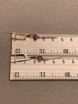 *Серьги Рубин цв Красное арт. 2-107-486-03-815 вес 3,29 г - фото 283423 *Серьги Рубин цв Красное арт. 2-107-486-03-815 вес 3,29 г - фото 283423