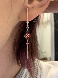 *Серьги Рубин цв Красное арт. 2-107-486-03-815 вес 3,29 г - фото 283426 *Серьги Рубин цв Красное арт. 2-107-486-03-815 вес 3,29 г - фото 283426