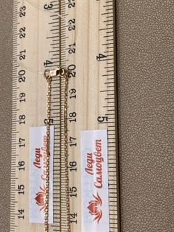 *Колье р.40 Рубин цв Красное арт 6-311-03-904 вес 4,12 г - фото 283434