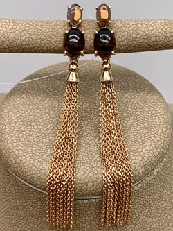 *Серьги Раухтопаз Дымчатый Кварц цв Красное арт. 02-2-676-0400-010-670 вес 5,63 г - фото 283539 *Серьги Раухтопаз Дымчатый Кварц цв Красное арт. 02-2-676-0400-010-670 вес 5,63 г - фото 283539