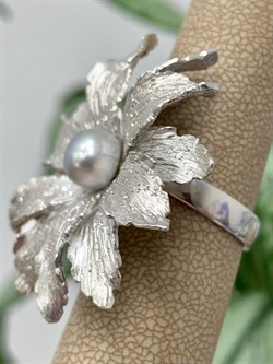 *Кольцо р.17 Цвето Серебристый Жемчуг арт. SIT-A5674-WAU-884 Вес 10.78 г - фото 284081 *Кольцо р.17 Цвето Серебристый Жемчуг арт. SIT-A5674-WAU-884 Вес 10.78 г - фото 284081