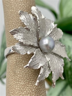 *Кольцо р.17 Цвето Серебристый Жемчуг арт. SIT-A5674-WAU-884 Вес 10.78 г - фото 284082 *Кольцо р.17 Цвето Серебристый Жемчуг арт. SIT-A5674-WAU-884 Вес 10.78 г - фото 284082