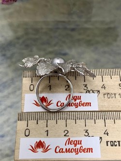 *Кольцо р.17 Цвето Серебристый Жемчуг арт. SIT-A5674-WAU-884 Вес 10.78 г - фото 284083 *Кольцо р.17 Цвето Серебристый Жемчуг арт. SIT-A5674-WAU-884 Вес 10.78 г - фото 284083