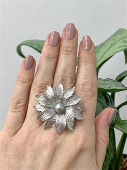 *Кольцо р.17 Цвето Серебристый Жемчуг арт. SIT-A5674-WAU-884 Вес 10.78 г - фото 284087 *Кольцо р.17 Цвето Серебристый Жемчуг арт. SIT-A5674-WAU-884 Вес 10.78 г - фото 284087