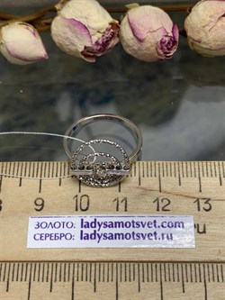 *Кольцо р.17 Белый Фианит арт. CVAN3-004 вес 1,77 г - фото 284098 *Кольцо р.17 Белый Фианит арт. CVAN3-004 вес 1,77 г - фото 284098