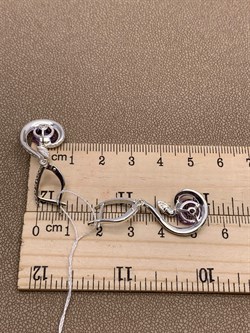 *Серьги Змеи Аметист арт. 02-4667-00-203-0200-68-267 вес 5,93 г - фото 284128