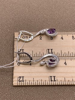 *Серьги Змеи Аметист арт. 02-4667-00-203-0200-68-366 вес 5,85 г - фото 284146 *Серьги Змеи Аметист арт. 02-4667-00-203-0200-68-366 вес 5,85 г - фото 284146