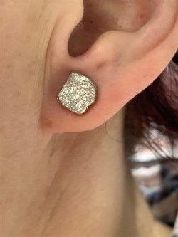 *Пусеты Абстракция арт. OR2027-10-492 вес 1,96 г - фото 284395