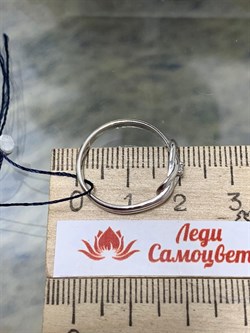 *Кольцо р.18 Белый Фианит арт. 01-0573/00КЦ-00-597 вес 1,59 г - фото 284565