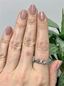 *Кольцо р.18,5 Белый Фианит арт. 01-0573/00КЦ-00-969 вес 1,81 г - фото 284572