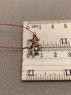 *Подвеска Коньячный бр цв Красное цв Красное арт. 33358-117-581 вес 1,3 г - фото 284614 *Подвеска Коньячный бр цв Красное цв Красное арт. 33358-117-581 вес 1,3 г - фото 284614