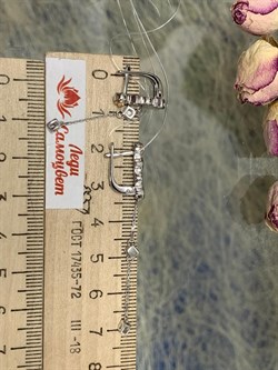 *Серьги Белый Бр арт. 02-2871/000Б-00-906 Вес 3,45 г - фото 284621 *Серьги Белый Бр арт. 02-2871/000Б-00-906 Вес 3,45 г - фото 284621