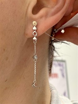 *Серьги Белый Бр арт. 02-2871/000Б-00-906 Вес 3,45 г - фото 284626 *Серьги Белый Бр арт. 02-2871/000Б-00-906 Вес 3,45 г - фото 284626