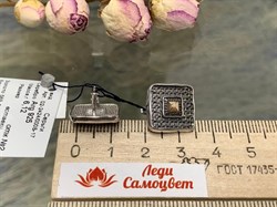 *Серьги Белый Бр арт. 02-2424/000Б-17-585 Вес 6,12 г - фото 284641