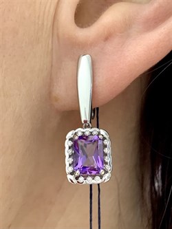 *Серьги Аметист арт. 02-2090/00АМ-00-883 Вес 5,4 г - фото 284882 *Серьги Аметист арт. 02-2090/00АМ-00-883 Вес 5,4 г - фото 284882