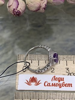*Кольцо р.17,5 Аметист арт. 01-1961/00АМ-00-796 Вес 3,09 г - фото 284915