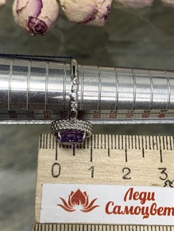 *Кольцо р.17,5 Аметист арт. 01-1961/00АМ-00-796 Вес 3,09 г - фото 284916