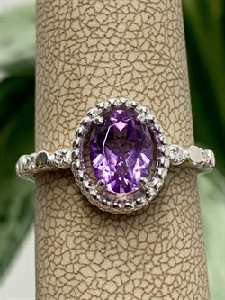 *Кольцо р.17,5 Аметист арт. 01-1961/00АМ-00-796 Вес 3,09 г - фото 284917