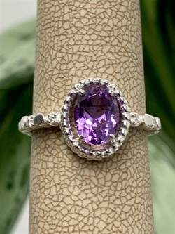 *Кольцо р.17,5 Аметист арт. 01-1961/00АМ-00-796 Вес 3,09 г - фото 284919