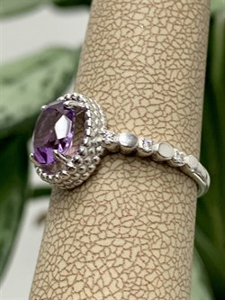 *Кольцо р.17,5 Аметист арт. 01-1961/00АМ-00-796 Вес 3,09 г - фото 284920