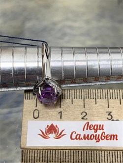 *Кольцо р.17,5 Аметист арт. 01-1871/00АМ-00-838 Вес 3,53 г - фото 284931