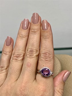 *Кольцо р.17,5 Аметист арт. 01-1871/00АМ-00-838 Вес 3,53 г - фото 284938
