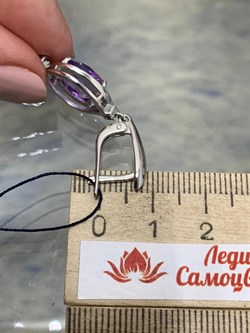 *Серьги Аметист арт. 02-1871/00АМ-00-801 Вес 6 г - фото 284943 *Серьги Аметист арт. 02-1871/00АМ-00-801 Вес 6 г - фото 284943