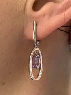 *Серьги Аметист арт. 02-1833/00АМ-00-055 Вес 5,74 г - фото 284961 *Серьги Аметист арт. 02-1833/00АМ-00-055 Вес 5,74 г - фото 284961