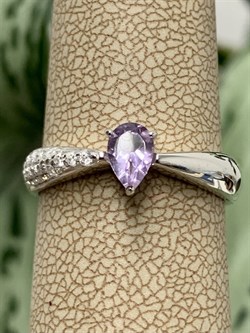 *Кольцо р.18 Аметист арт. 01-1738/00АМ-00-009 Вес 2,55 г - фото 284967