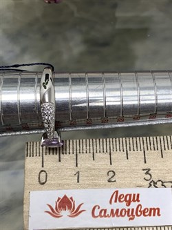 *Кольцо р.18 Аметист арт. 01-1738/00АМ-00-009 Вес 2,55 г - фото 284973