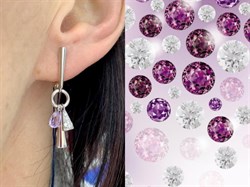 *Серьги Аметист арт. 02-1738/00АМ-00-122 Вес 4,25 г - фото 284978