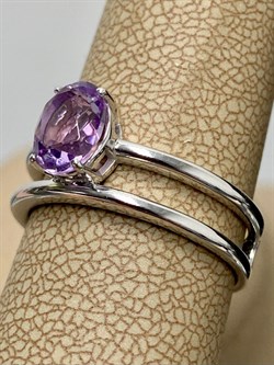 *Кольцо р.18,5 Аметист арт. 01-1645/00АМ-00-046 Вес 3,77 г - фото 284989