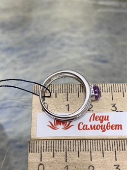 *Кольцо р.18,5 Аметист арт. 01-1645/00АМ-00-046 Вес 3,77 г - фото 284995