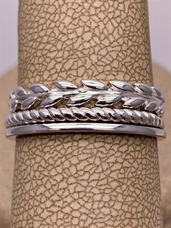 *Набор колец р.19,5 арт. 13-0010-00-000-0200-68-438 вес 4,71 г - фото 285026 *Набор колец р.19,5 арт. 13-0010-00-000-0200-68-438 вес 4,71 г - фото 285026