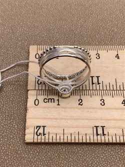 *Кольцо р.20 Белый Фианит арт. 01-5353-00-401-0200-69-990 вес 3,73 г - фото 285033 *Кольцо р.20 Белый Фианит арт. 01-5353-00-401-0200-69-990 вес 3,73 г - фото 285033