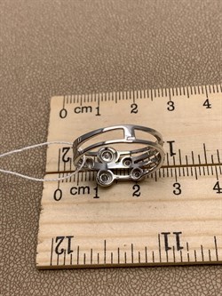 *Кольцо р.19 Белый Фианит арт. 01-5354-00-401-0200-69-134 вес 2,82 г - фото 285059 *Кольцо р.19 Белый Фианит арт. 01-5354-00-401-0200-69-134 вес 2,82 г - фото 285059