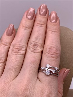 *Кольцо р.19 Белый Фианит арт. 01-5354-00-401-0200-69-134 вес 2,82 г - фото 285060 *Кольцо р.19 Белый Фианит арт. 01-5354-00-401-0200-69-134 вес 2,82 г - фото 285060