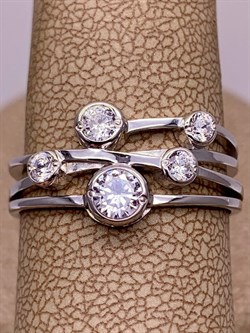 *Кольцо р.19 Белый Фианит арт. 01-5354-00-401-0200-69-134 вес 2,82 г - фото 285061 *Кольцо р.19 Белый Фианит арт. 01-5354-00-401-0200-69-134 вес 2,82 г - фото 285061