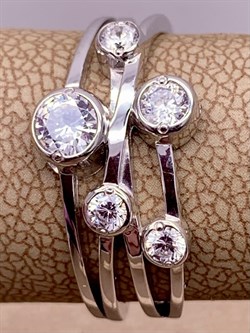 *Кольцо р.19 Белый Фианит арт. 01-5354-00-401-0200-69-134 вес 2,82 г - фото 285064 *Кольцо р.19 Белый Фианит арт. 01-5354-00-401-0200-69-134 вес 2,82 г - фото 285064