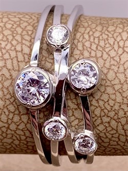 *Кольцо р.19 Белый Фианит арт. 01-5354-00-401-0200-69-134 вес 2,82 г - фото 285065 *Кольцо р.19 Белый Фианит арт. 01-5354-00-401-0200-69-134 вес 2,82 г - фото 285065