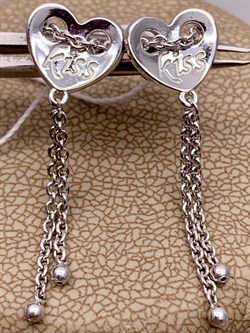 *Серьги Пусеты Kiss арт. 02-4373-00-000-0200-68-910 вес 2,05 г - фото 285095 *Серьги Пусеты Kiss арт. 02-4373-00-000-0200-68-910 вес 2,05 г - фото 285095