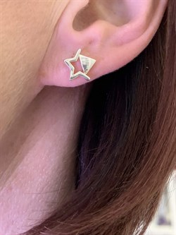 *Серьги Пусеты Звезды арт. 02-4620-00-000-0200-71-569 вес 2,03 г - фото 285111 *Серьги Пусеты Звезды арт. 02-4620-00-000-0200-71-569 вес 2,03 г - фото 285111