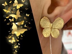 *Серьги Бабочки арт. OR2267-886 Вес 5,5 г - фото 285140 *Серьги Бабочки арт. OR2267-886 Вес 5,5 г - фото 285140
