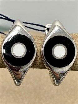 *Серьги Эмаль арт. 02-2223/ЭМ22-00-752 вес 3,63 г - фото 285273